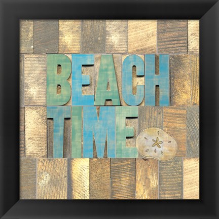 Framed Beach Time II Print