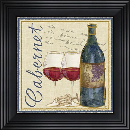 Framed Bottled Bliss II Print