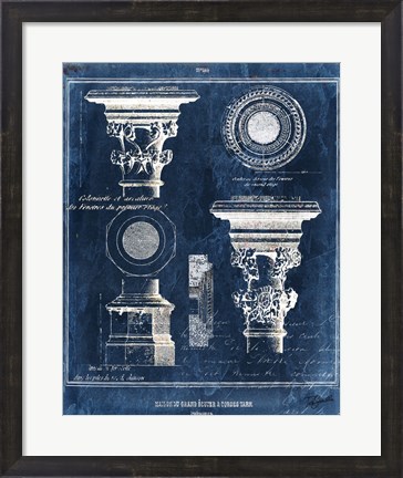 Framed Vintage Blueprints I Print