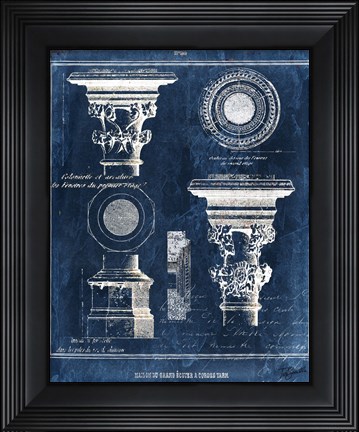 Framed Vintage Blueprints I Print