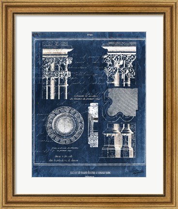 Framed Vintage Blueprints II Print