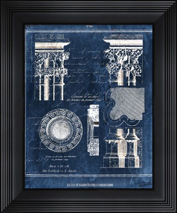Framed Vintage Blueprints II Print