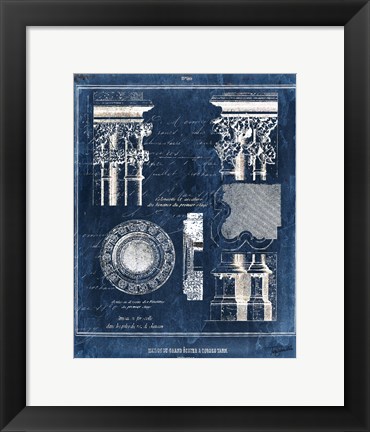 Framed Vintage Blueprints II Print