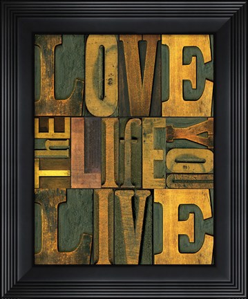Framed Printers Block Sentiments II Print