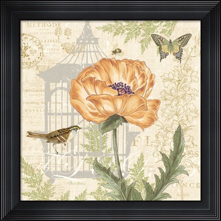 Framed Floral Nature Trail I Print