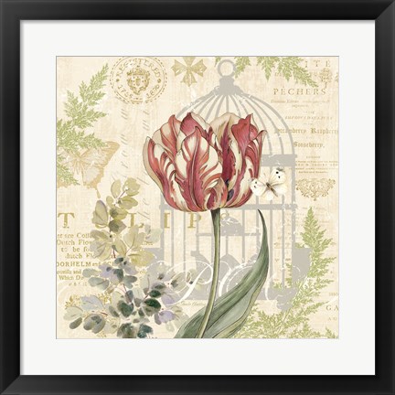 Framed Floral Nature Trail II Print