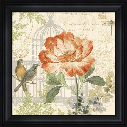 Framed Floral Nature Trail III Print