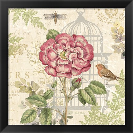 Framed Floral Nature Trail IV Print