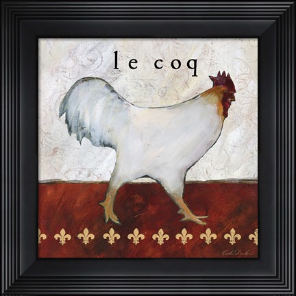 Framed French Country Kitchen I (Le Coq) Print