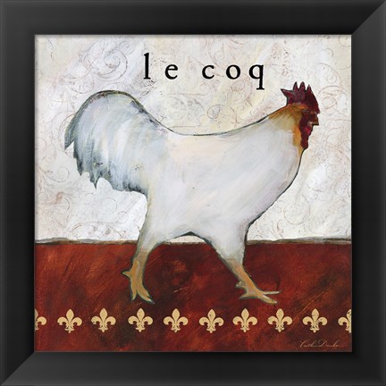 Framed French Country Kitchen I (Le Coq) Print