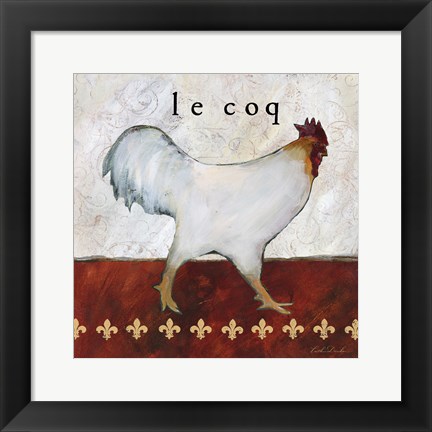 Framed French Country Kitchen I (Le Coq) Print