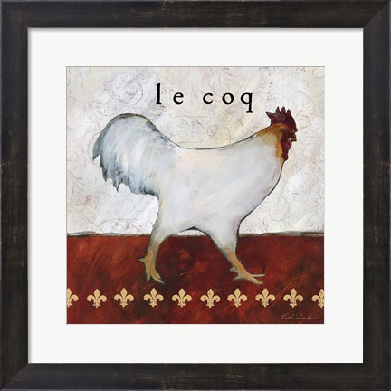 Framed French Country Kitchen I (Le Coq) Print