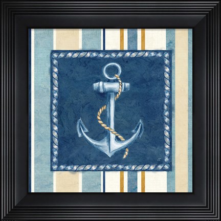 Framed Nautical Stripe III Print
