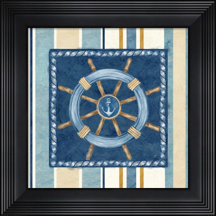Framed Nautical Stripe IV Print
