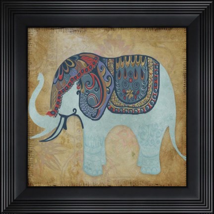 Framed Elegant Pachyderm 2 Print