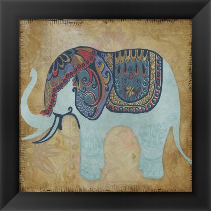 Framed Elegant Pachyderm 2 Print