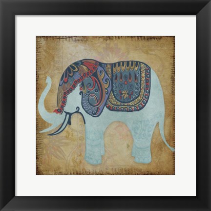 Framed Elegant Pachyderm 2 Print