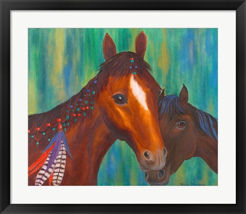 Framed Horse Feathers Print