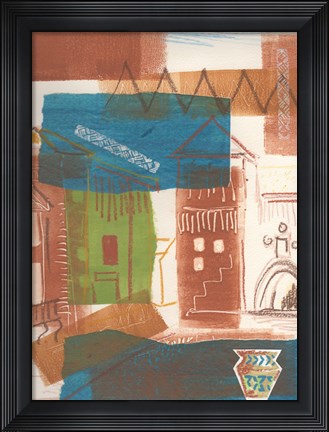 Framed Sedona Town Print