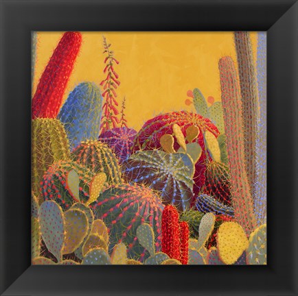 Framed Desert Garden 3 Print