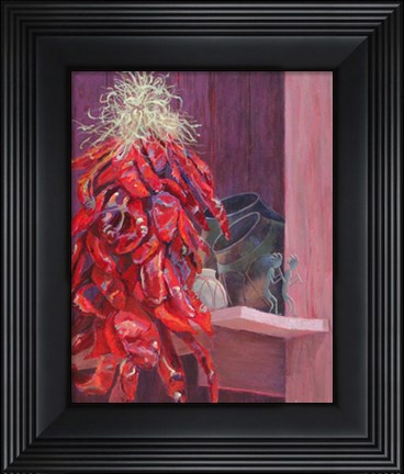 Framed Peppers Peppers Print