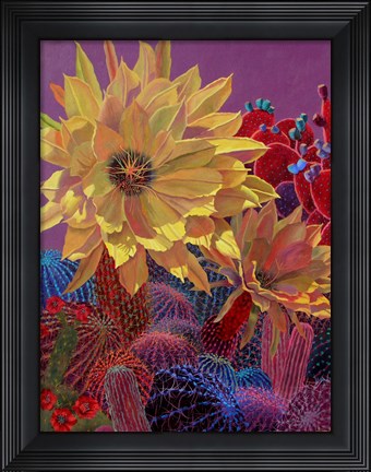 Framed Yellow Cerus Print