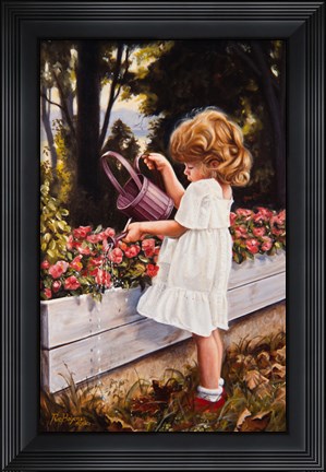 Framed Flower Garden Print