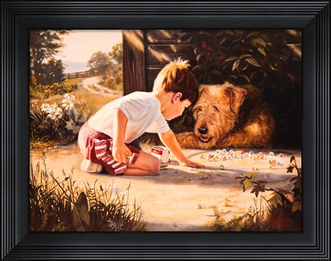 Framed Marbles Lesson Print