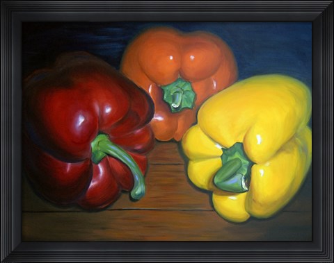 Framed Peppers Print