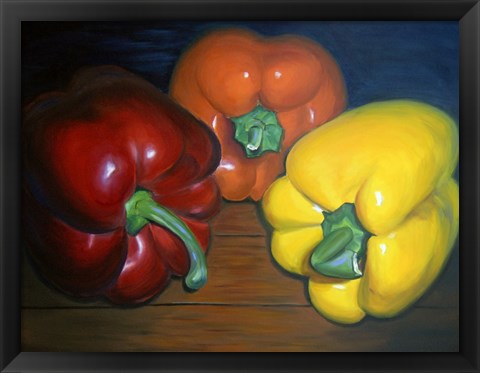 Framed Peppers Print