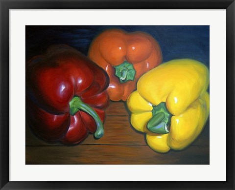 Framed Peppers Print