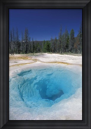 Framed Morning Glory Pool, Yellowstone National Park, Wyoming Print