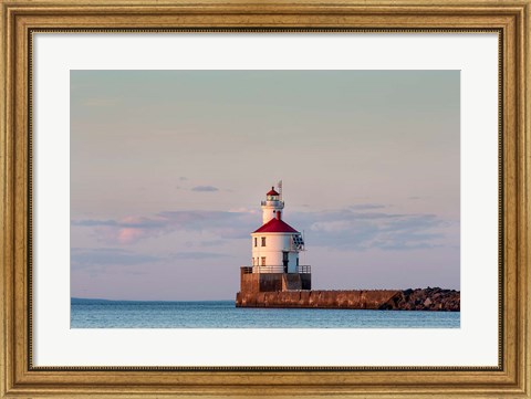 Framed Wisconsin Point Lighthouse, Superior, Wisconsin Print
