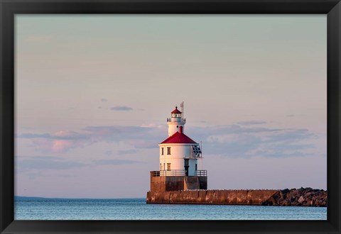 Framed Wisconsin Point Lighthouse, Superior, Wisconsin Print