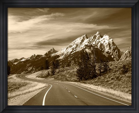 Framed Teton Range, Grand Teton National Park, Wyoming Print