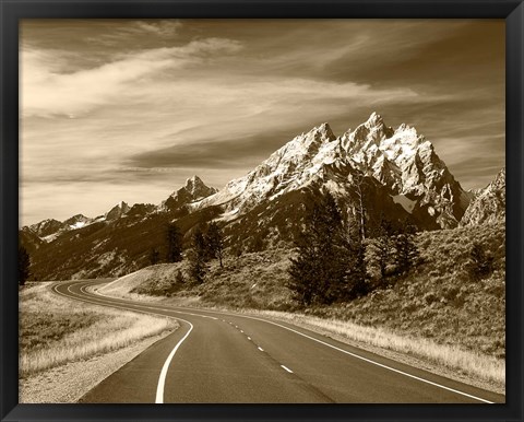 Framed Teton Range, Grand Teton National Park, Wyoming Print