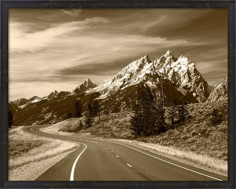 Framed Teton Range, Grand Teton National Park, Wyoming Print