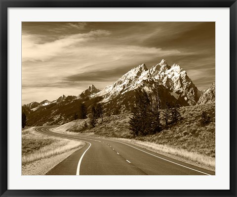 Framed Teton Range, Grand Teton National Park, Wyoming Print