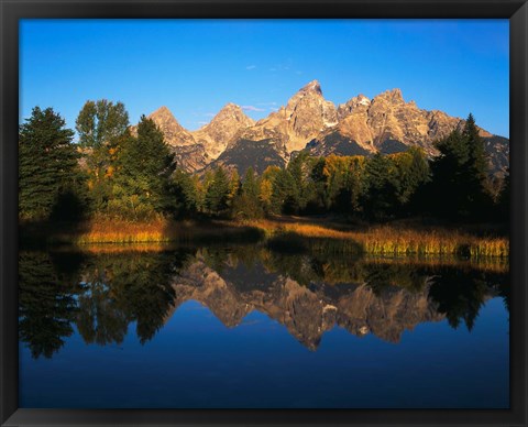 Framed Teton Range and Snake River, Grand Teton National Park, Wyoming Print