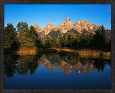Framed Teton Range and Snake River, Grand Teton National Park, Wyoming Print
