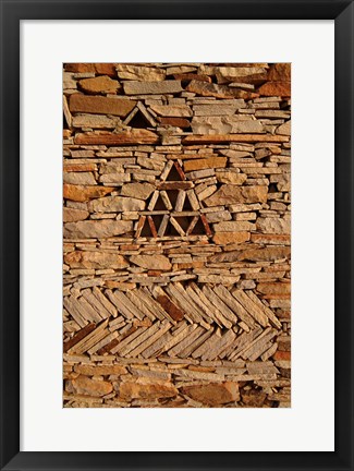 Framed Mauritania, Adrar, Chinguetti, Stone pattern Print