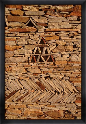Framed Mauritania, Adrar, Chinguetti, Stone pattern Print