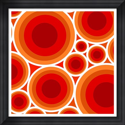 Framed Circles 1 Print