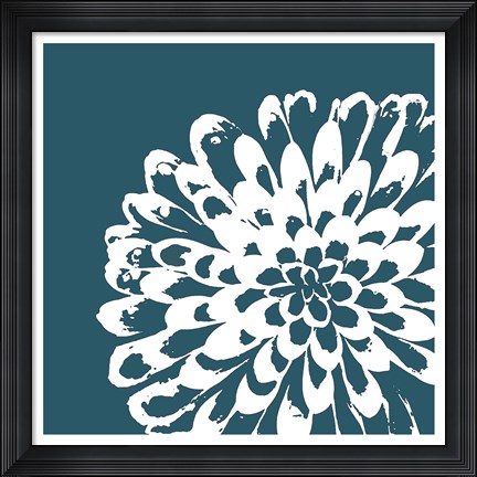 Framed Graphic Flower 1 Print