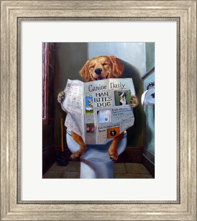 Framed Dog Gone Funny Print