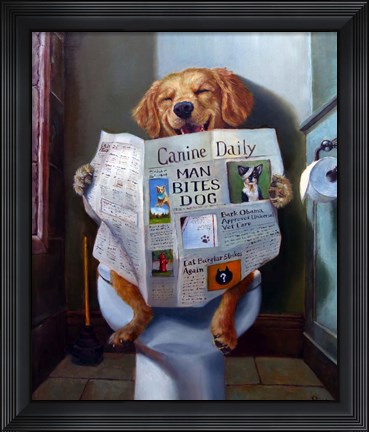 Framed Dog Gone Funny Print