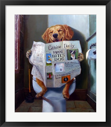 Framed Dog Gone Funny Print