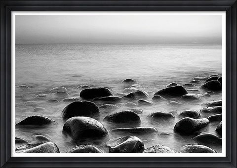 Framed Rocks in Mist 3 Print