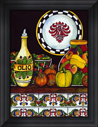 Framed Salad Time Print
