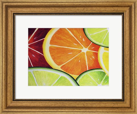Framed Sliced Orange Print